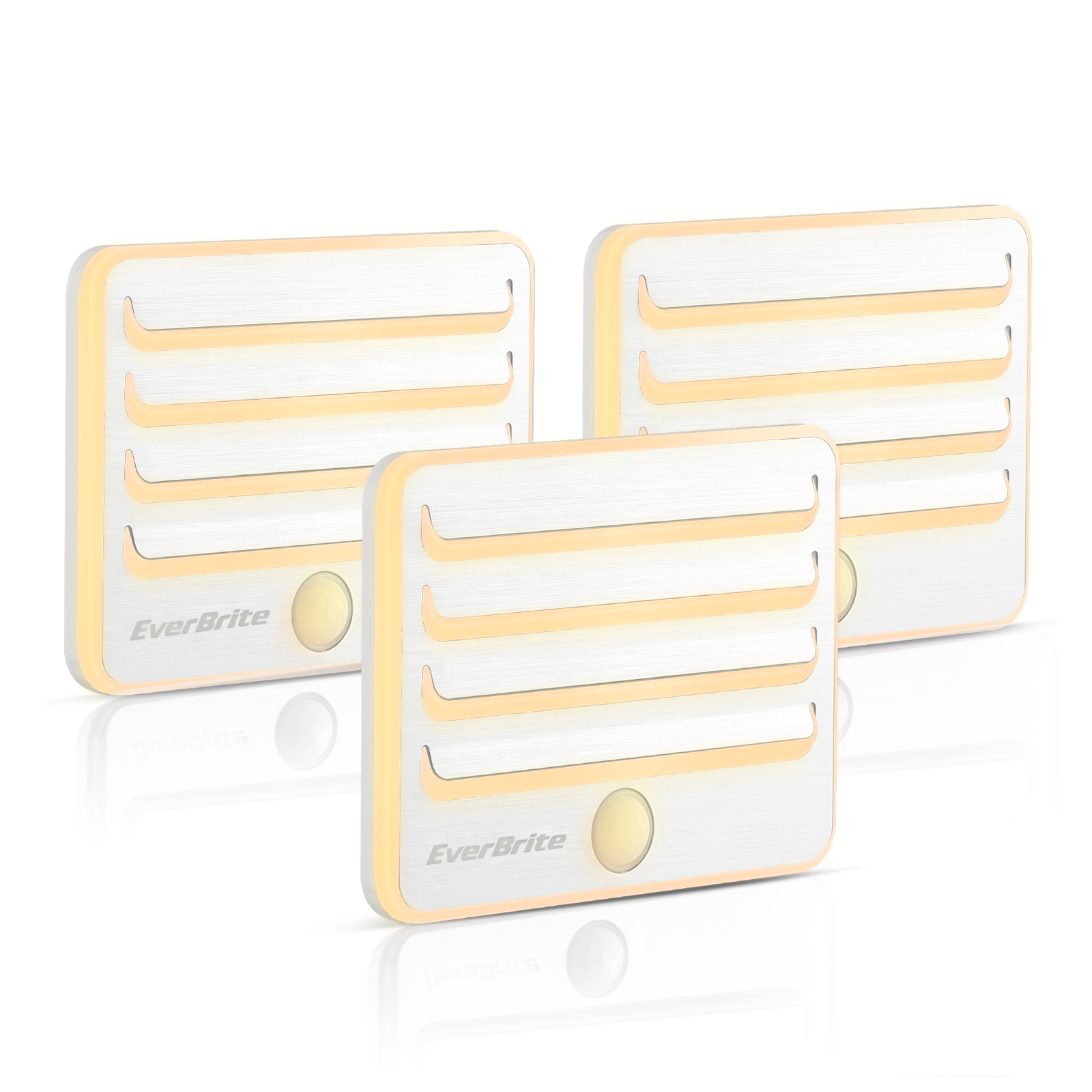 EverBrite 3-Pack Motion Sensor Night Light LED Soft Warm Light Auto Night Lights gallery