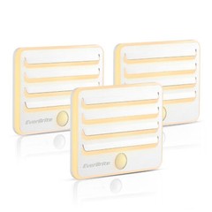 EverBrite 3-Pack Motion Sensor Night Light LED Soft Warm Light Auto Night Lights
