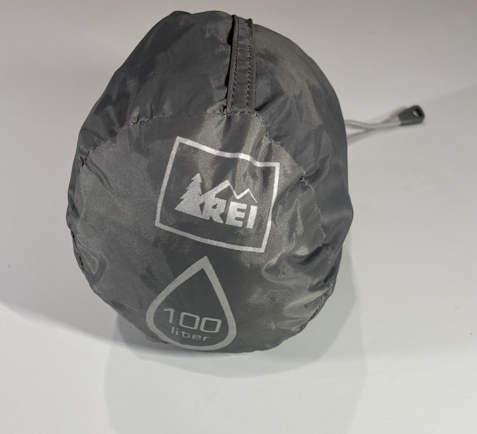 REI 100L Backpack Rain Cover with Carrying Case, Gray