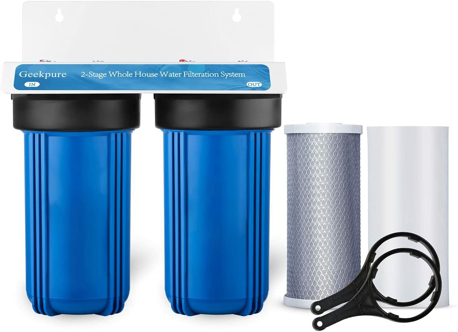 2 Stage Whole House Water Filter System with 10 Inch Housing-1 Inch In&Out gallery