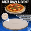 12-inch Round Pizza Stone with Handles 5/8" Thick Cordierite Baking Set gallery