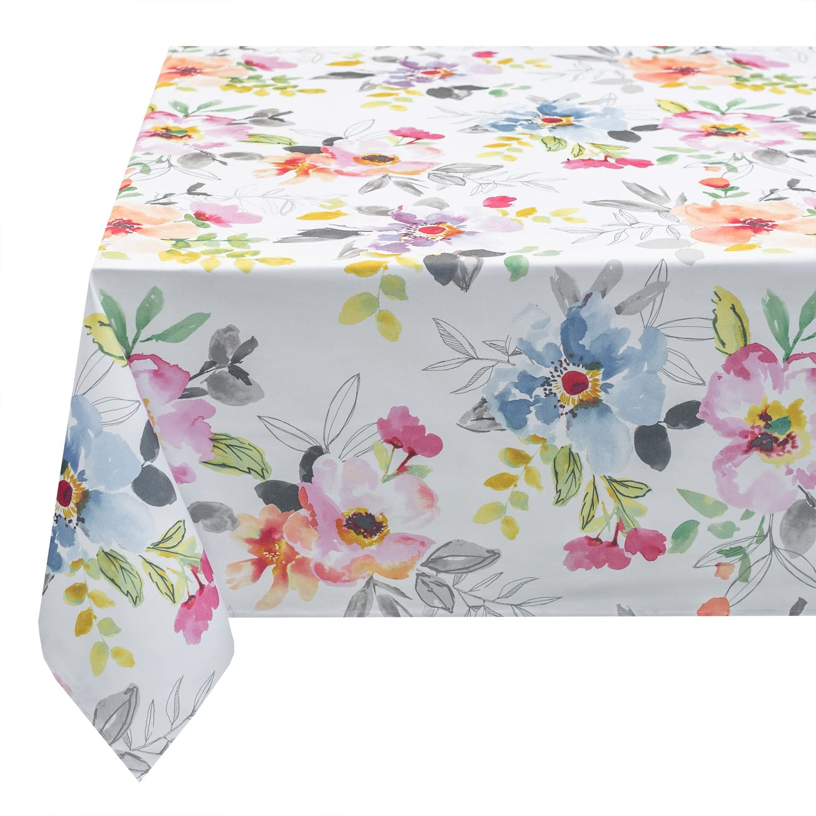 Spillproof Spring/Summer Durable Heavyweight Fabric Indoor Outdoor Tablecloth... gallery