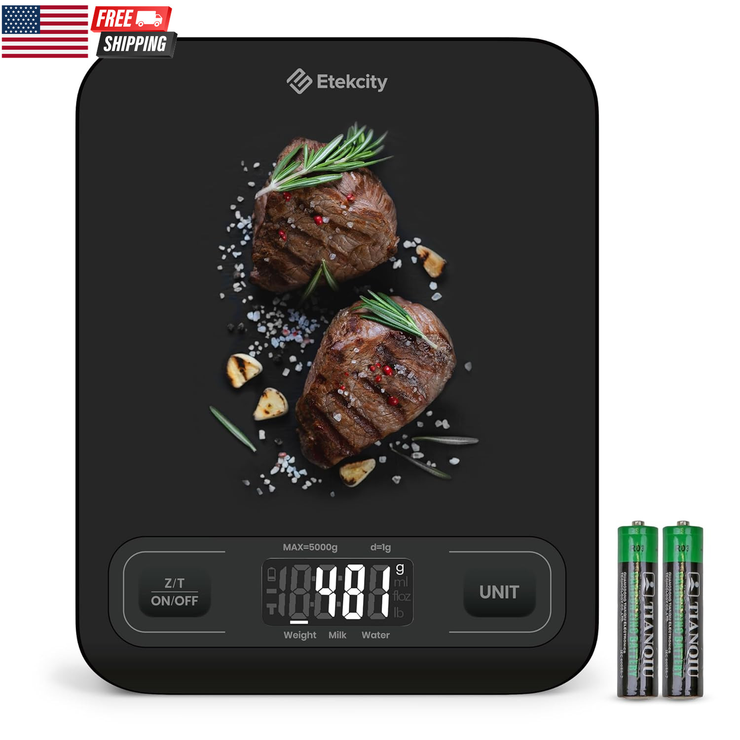 Food Kitchen Scale, Digital Grams and Ounces for Weight Loss, Baking, Cooking, K gallery