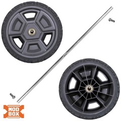 Klein Tools 54902MBR MODbox Replacement Wheels Kit for Rolling Toolbox 10″