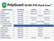PolyGuard Liners PVC - 15 ft. x 100 ft. 20-Mil Liner and Geo Combo gallery