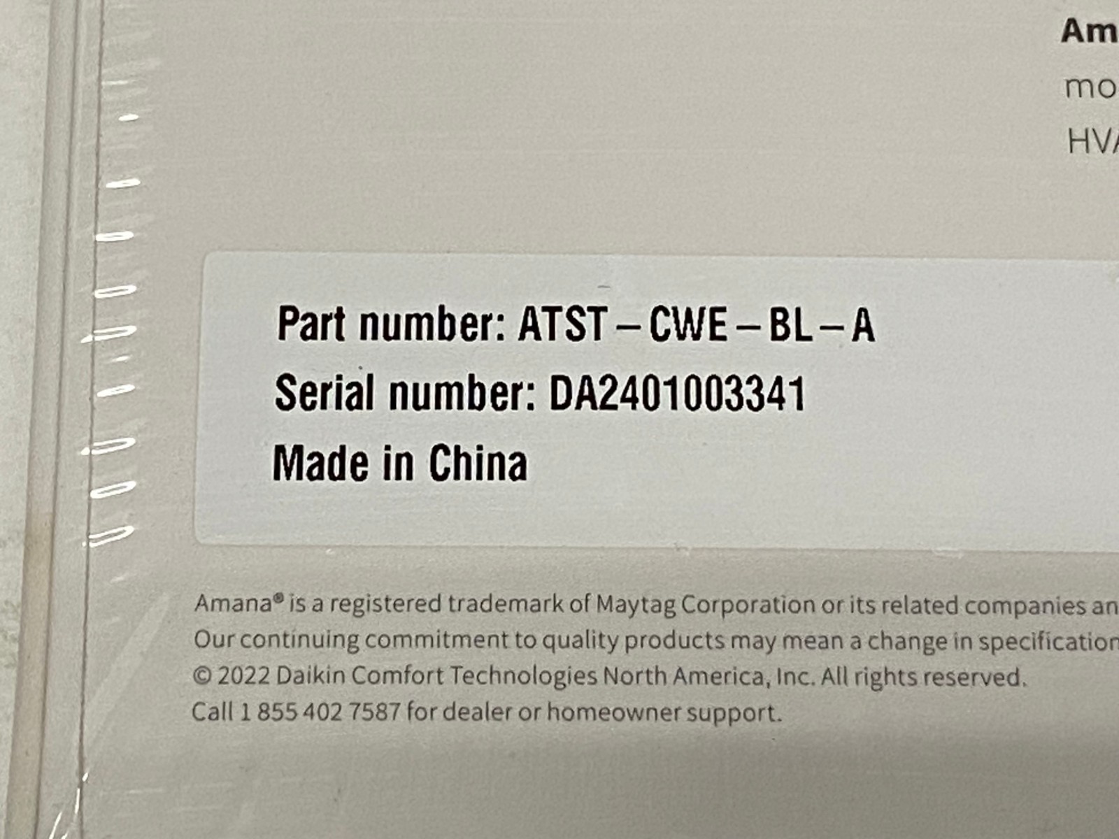 Amana Smart Wi-Fi Thermostat for use with ComfortNet & S-Series HVAC Systems gallery