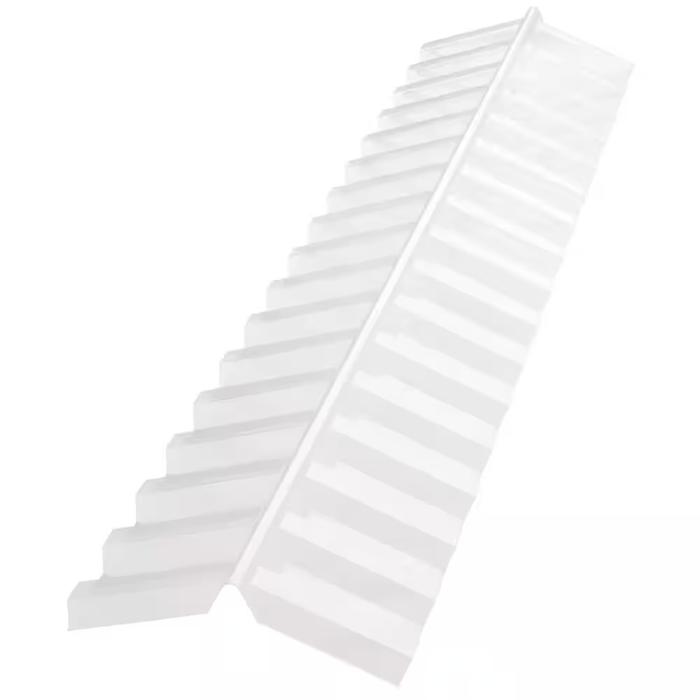 4 ft. Polycarbonate Ridge Cap Flashing in Clear gallery