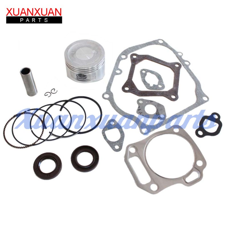 Piston Kits Connecting Rod Full Gaskets Crankcase Seal for Honda GX160 5.5HP gallery