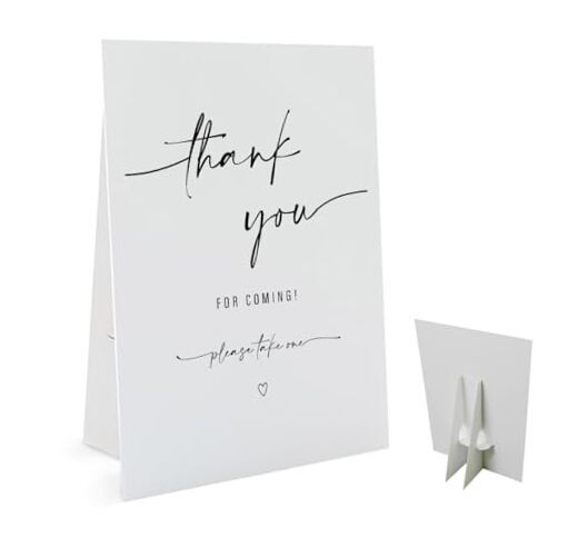 Thank You for Coming Please Take One Sign(8 x 11 Inch Table Sign with Holder) gallery
