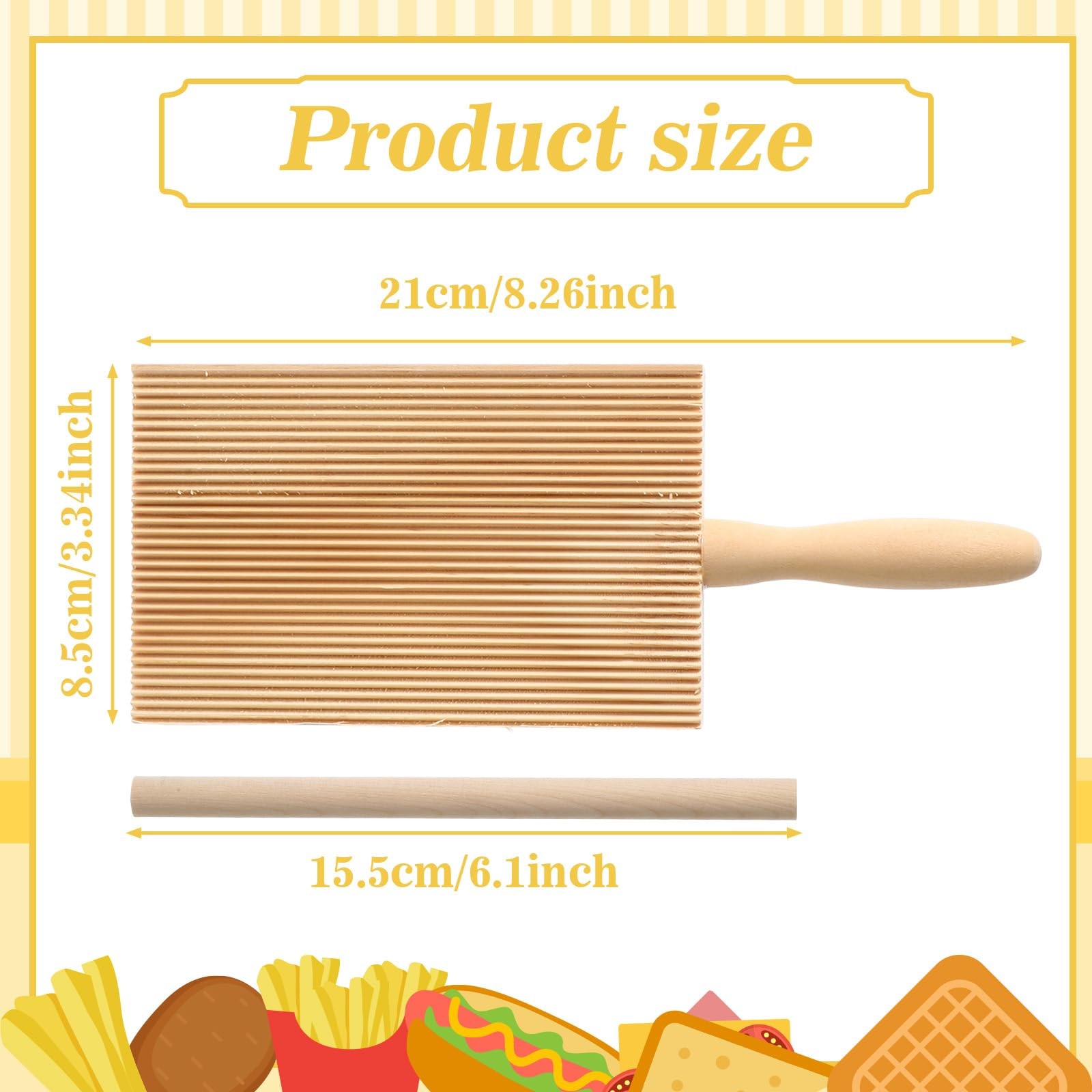 Gnocchi Board & Ravioli Rolling Pin Set Wood Pasta Cutter Homemade Pasta Tools gallery