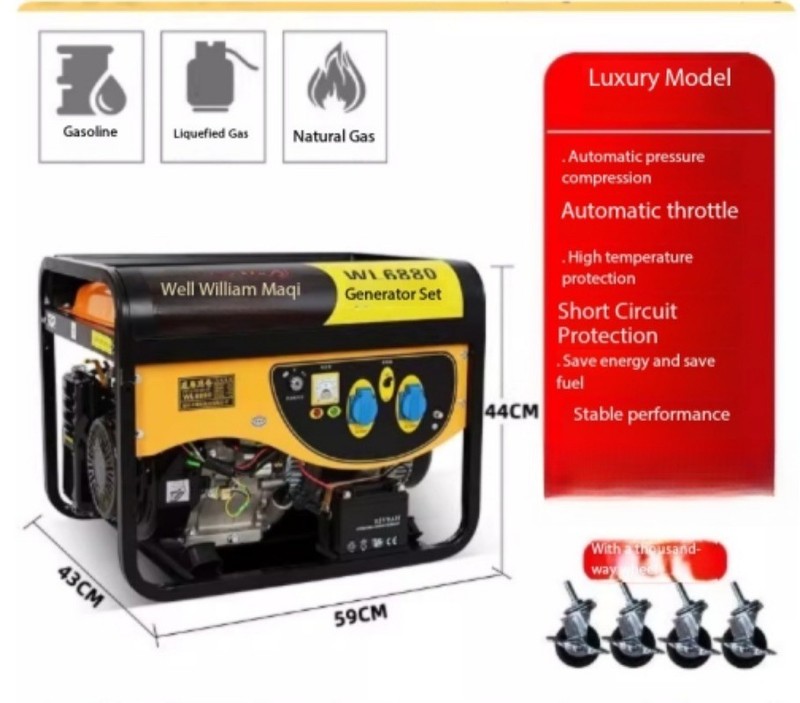 Gasoline Generator 220V Single-Phase 3KW/5KW/6KW/8KW/10KW Three-Phase 380V gallery