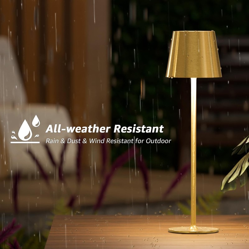 2 Pack Rechargeable Cordless Table Lamps, 5200mAh Battery Operated Lamp Porta... gallery