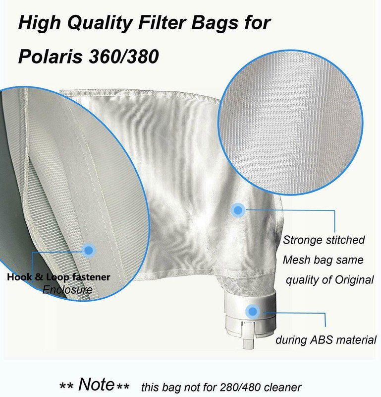 2-Pack 360 380 All Purpose Bag Replacement For Polaris Pool Cleaner 9-100-1014 gallery