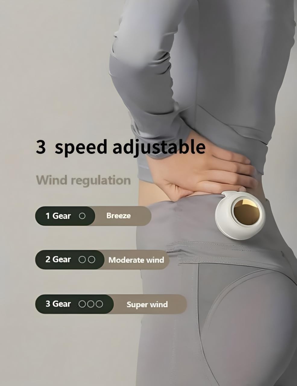 2025 New Mini Portable Silent Bladeless Fan Small Clip On Shirt Waist Adjustable gallery