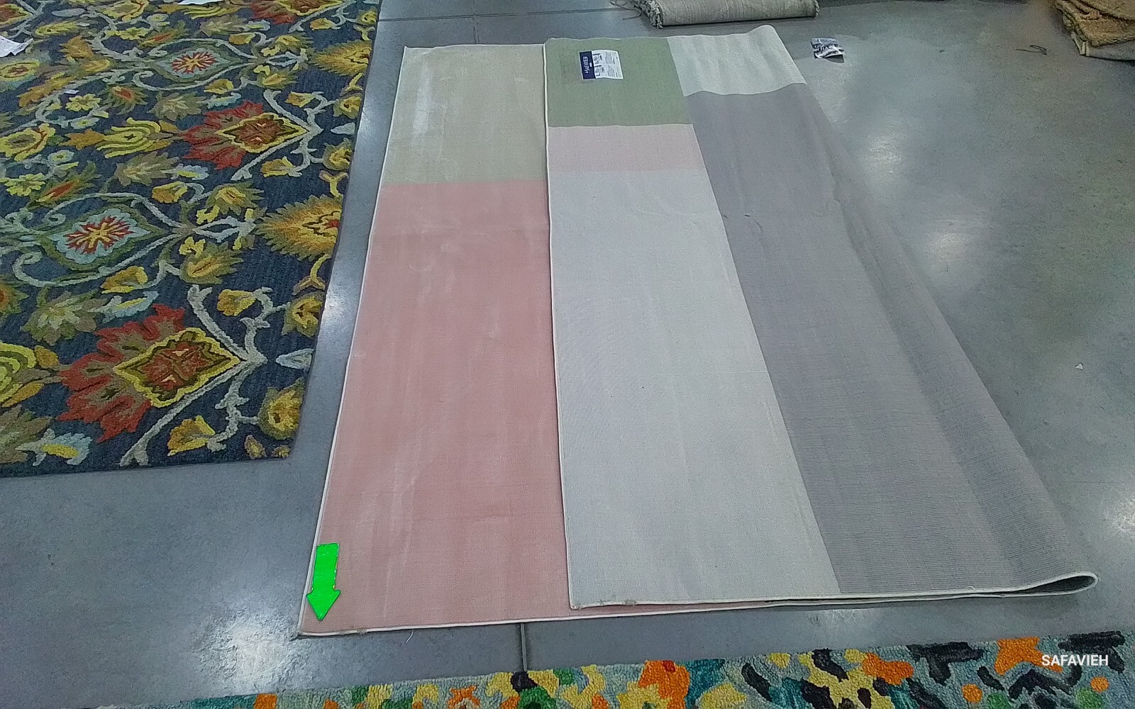 IVORY / CHARCOAL 9'-0" x 9'-0" Damaged Rug, Reduced Price 1172774065 ORW300A-9SQ gallery