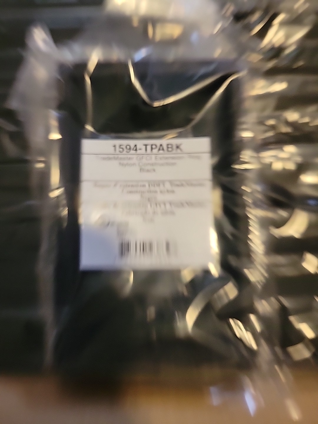 Case 100 count Legrand Extension Ring GFCI Nylon Construction Black 1594-TPABK gallery
