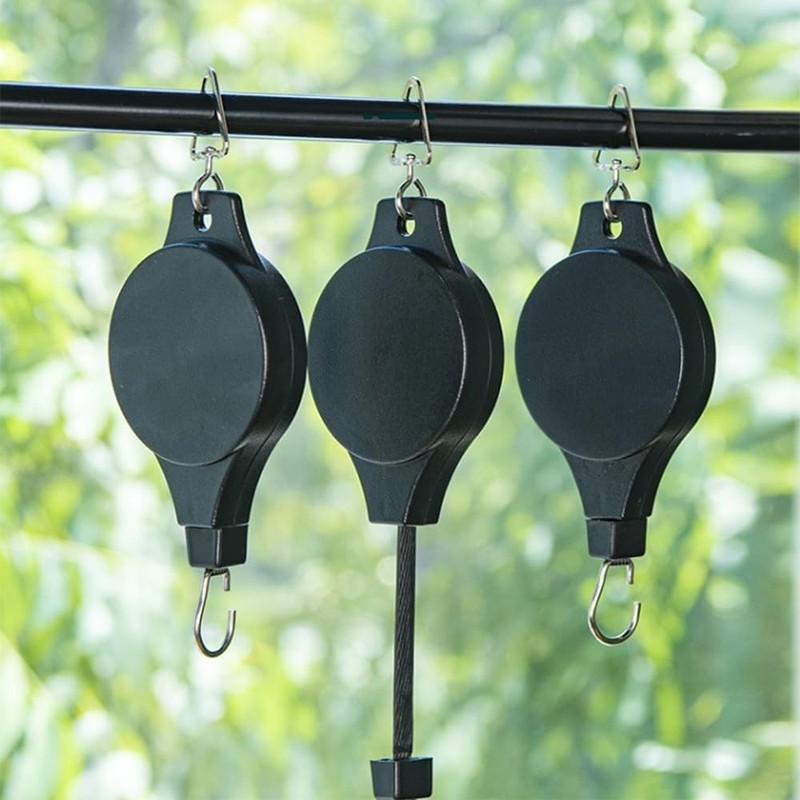 Gardening Plant Hooks Retractable Elevating Hanging Basket Bird Cage Bird gallery