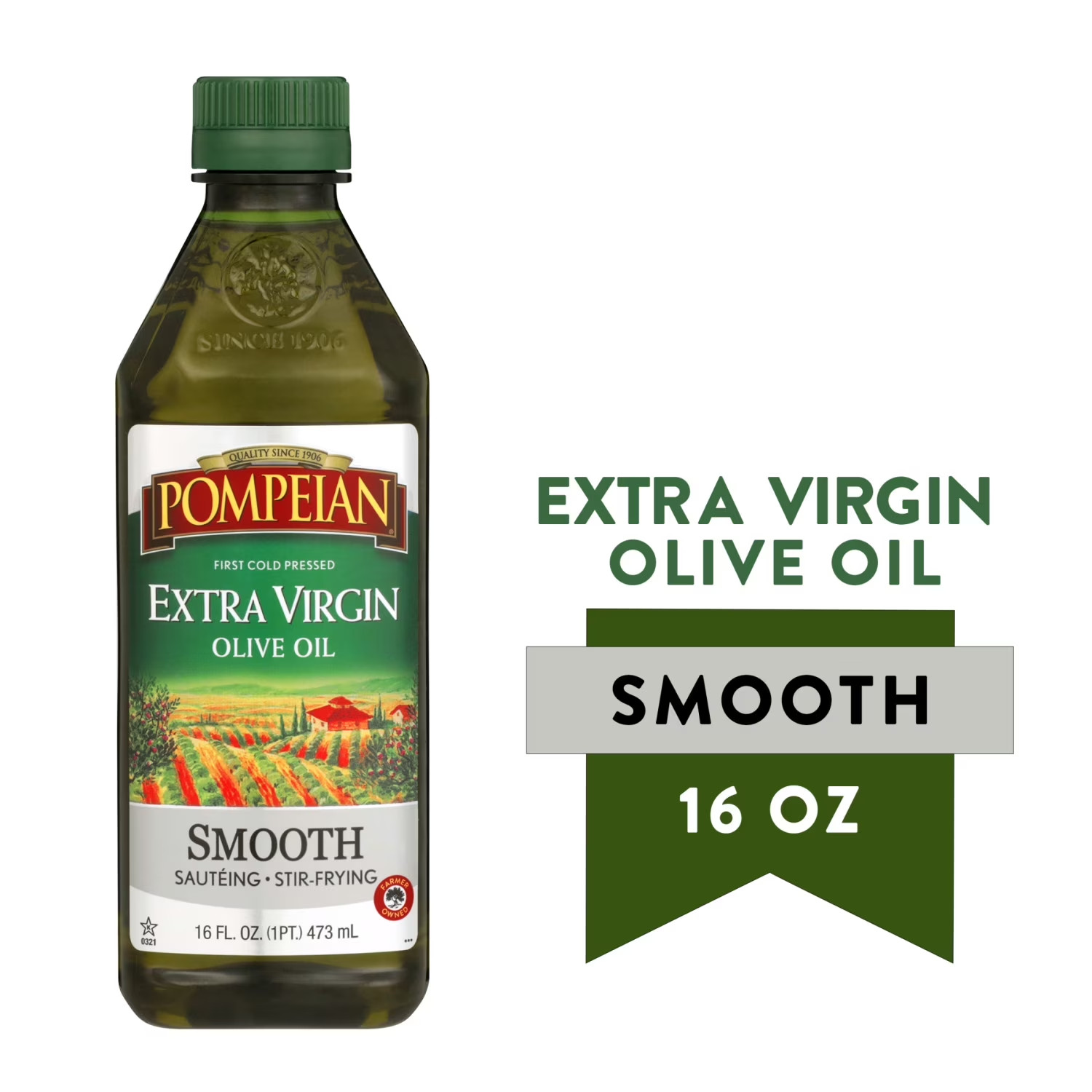 Pompeian Smooth Extra Virgin Olive Oil - 16 fl oz gallery