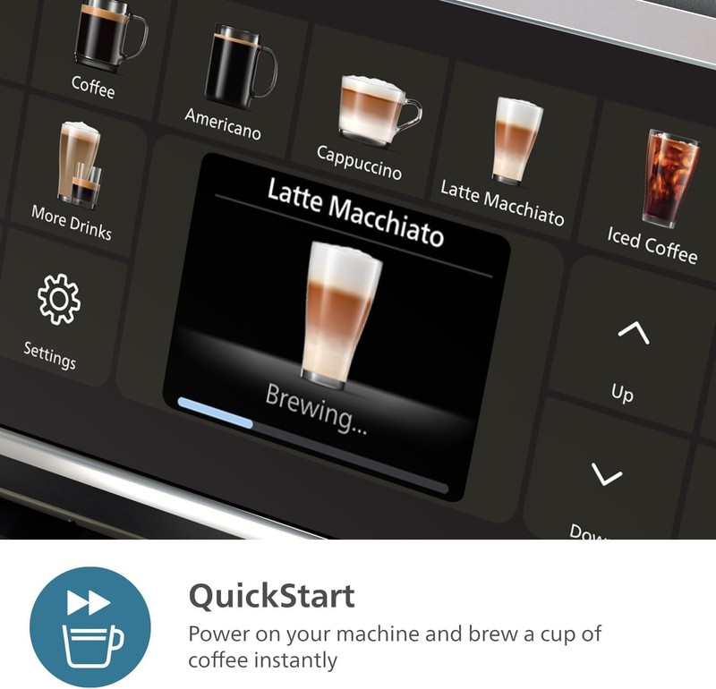 Philips 5500 LatteGo Automatic Espresso Machine, Chrome | 20 Recipes | EP5544/94 gallery