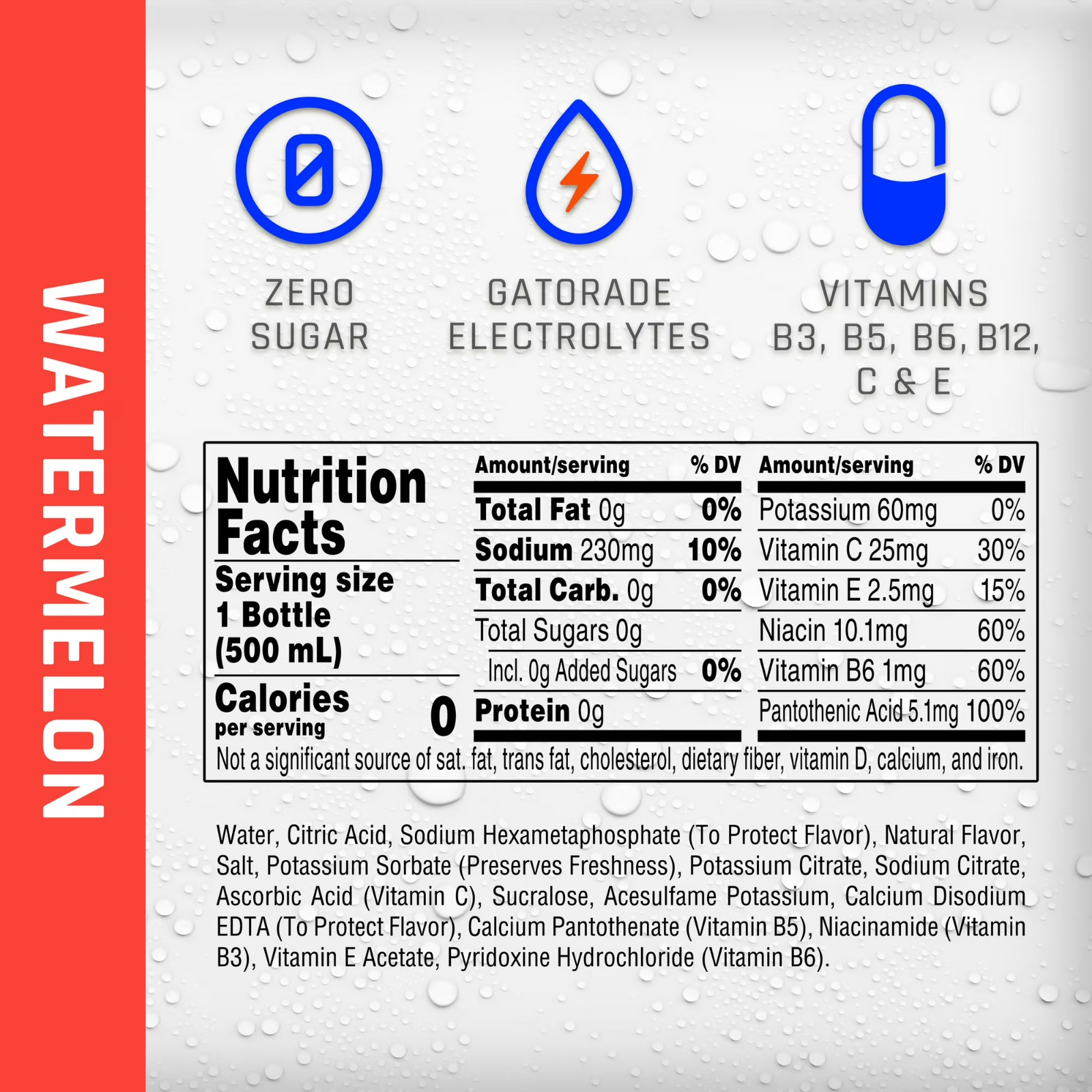 Propel Watermelon Electrolyte Water, Zero Sugar & Calories, 12 Pack 16.9 fl oz gallery