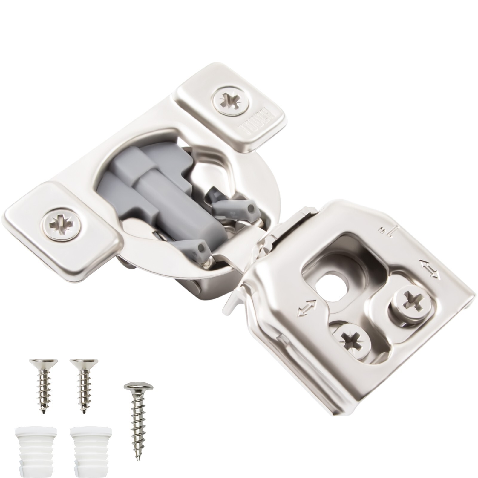 Compact Cabinet Hinge Soft Close 105 Degree Face Frame 1" inch Overlay 6 Way Adj gallery