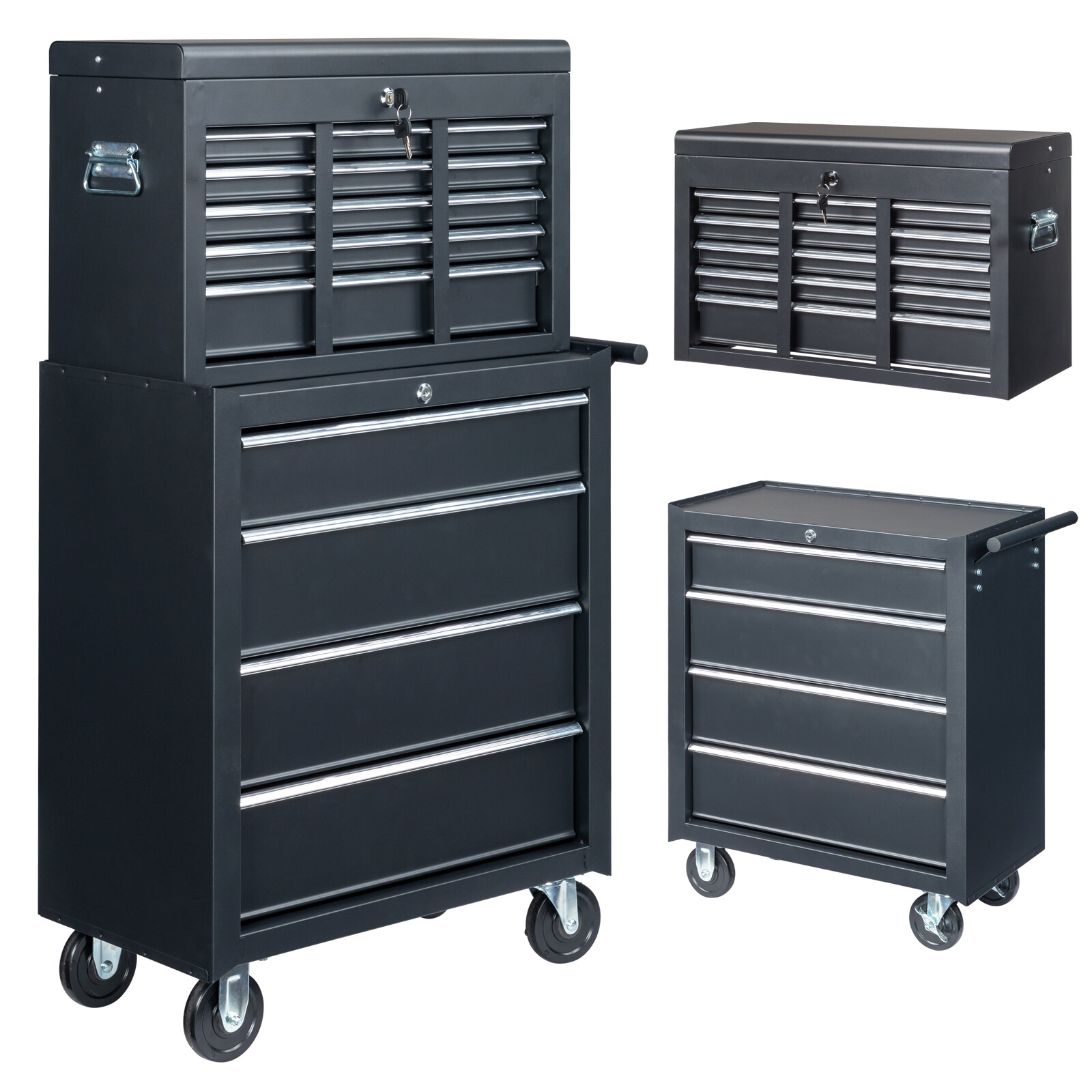 9-Drawer Rolling Tool Chest Large Tool Cabinet Organizer with Wheels / Drawers gallery