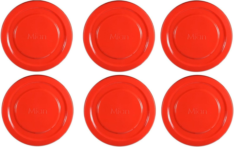 Red Plastic Lids Fits Luminarc Working Glass 6 Pack gallery