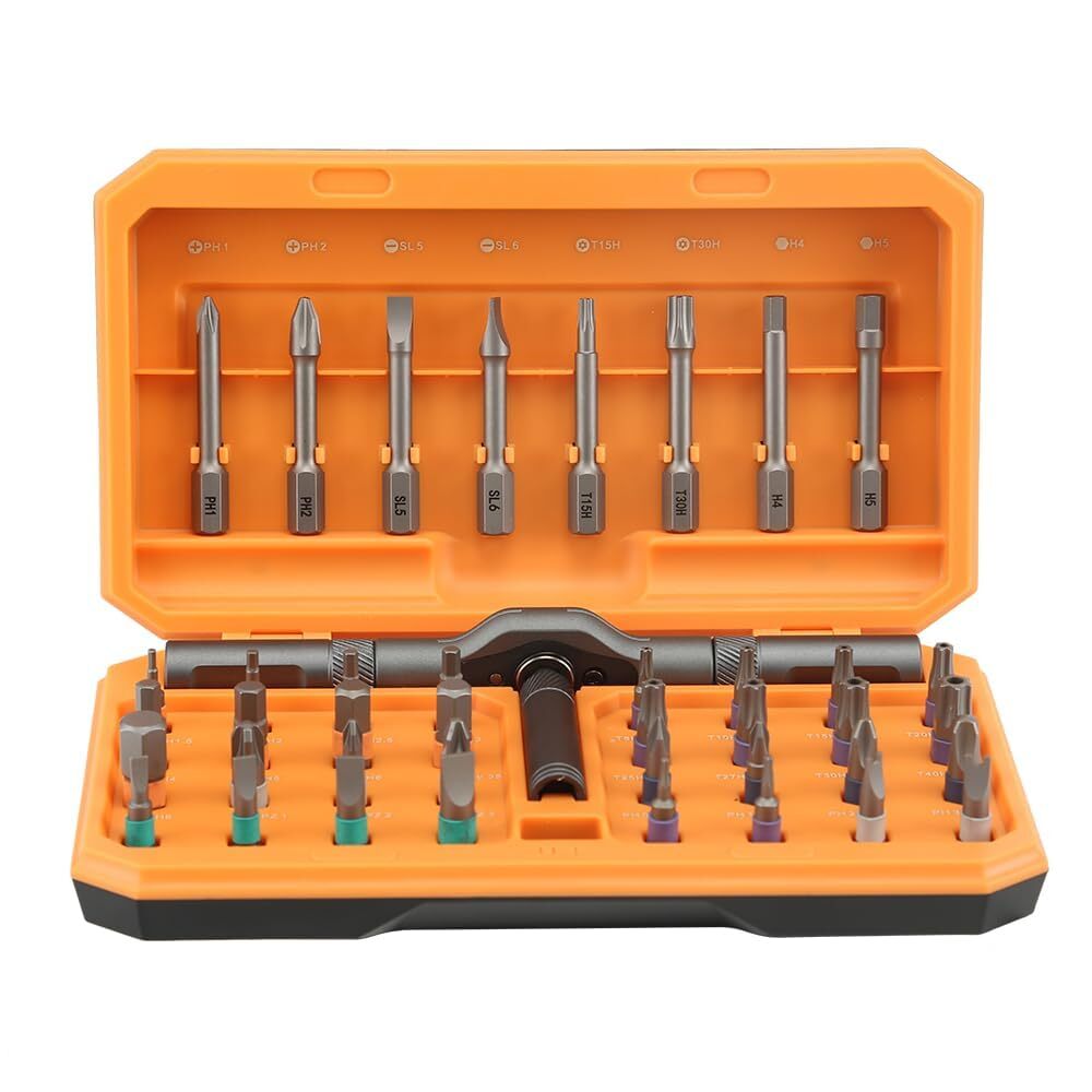 ANVANNA 42 in 1 Ratchet Screwdriver Set Ergonomic Design Compact Repair Kit gallery