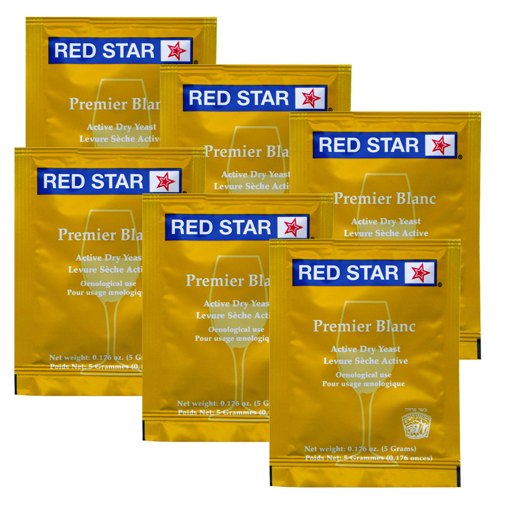 WINE YEAST 6 PACK RED STAR Premier Blanc Fermentis Champagne Yeast gallery