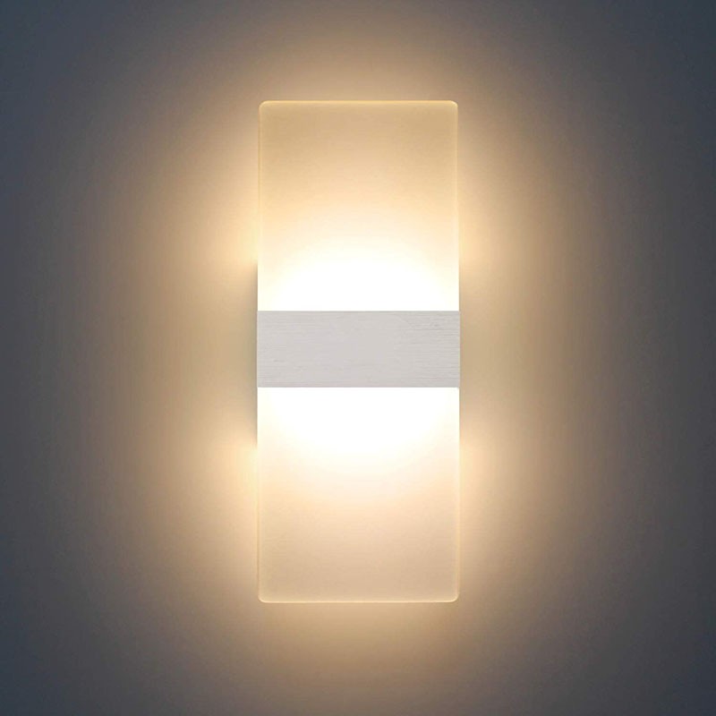 LED Modern Wall Lighting Up Down Cube Bedroom Sconce Lamp Fixture Light Indoor gallery