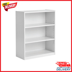 Mainstays 3 Shelf Bookcase Adjustable Shelves Storage Organizer Unit