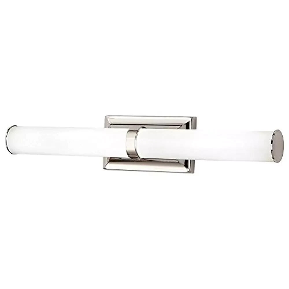 Home Decorators Rolande 24-inch Polished Nickel LED Vanity Light Etched Glass gallery