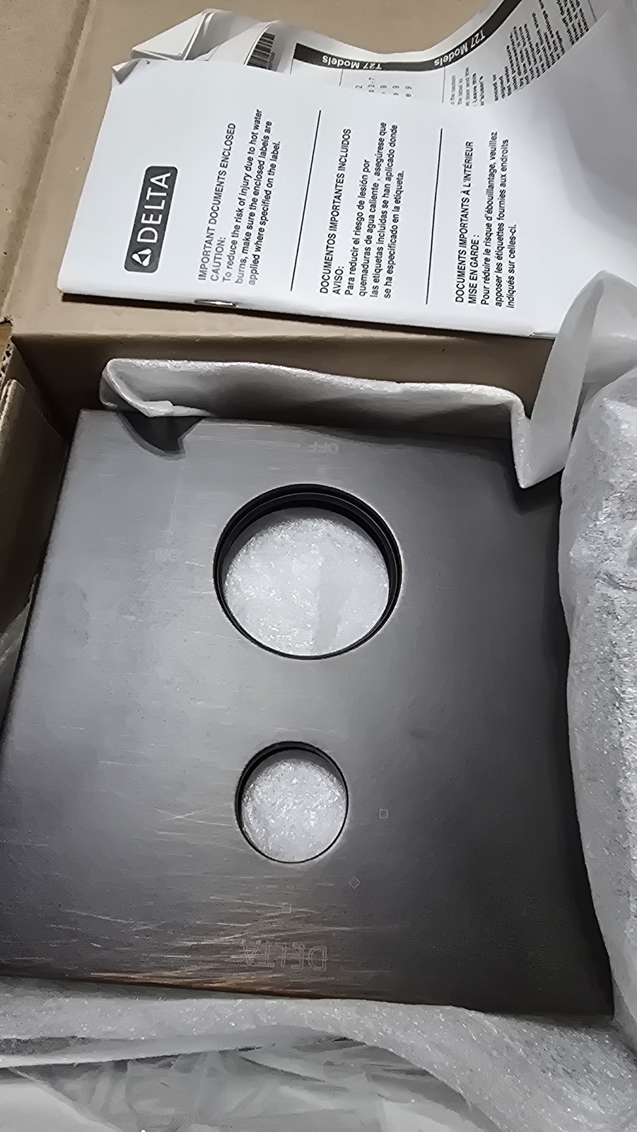 Delta Ara 17 Series Pressure Balance Trim with 3 Function Diverter - Venetian Br gallery