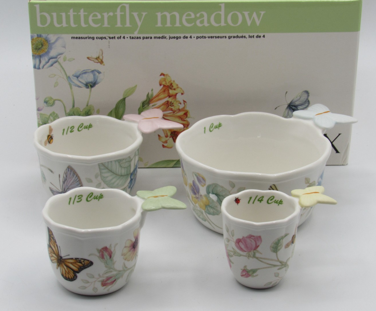 Lenox Butterfly Meadow Measuring Cup Set of 4 New in Box gallery