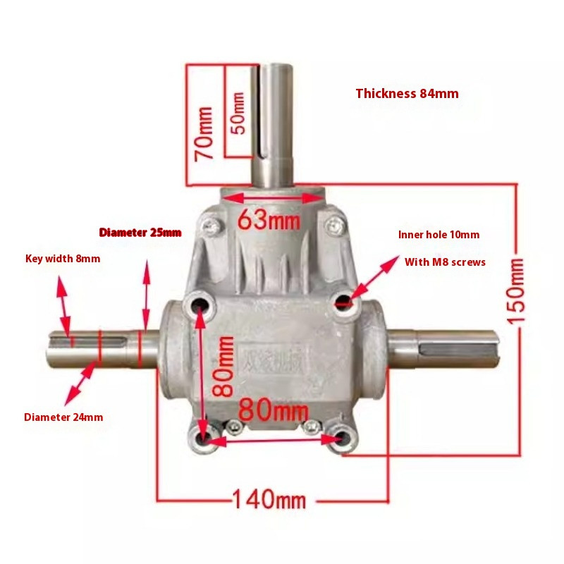T-type 1:1 Right Angle Gear Reducer /4 Mode Gear Box /90 Degree Angle/guide Box gallery