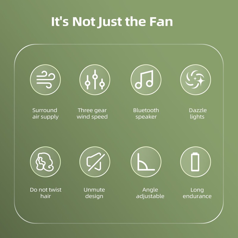 2-in-1 Neck Cooler Bluetooth Speaker Electric Music Neck Fan Multifunctional gallery