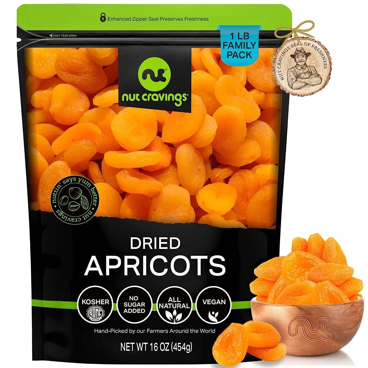Sun Dried Turkish Apricots, No Sugar Added (16 Ounce, 1LB) gallery