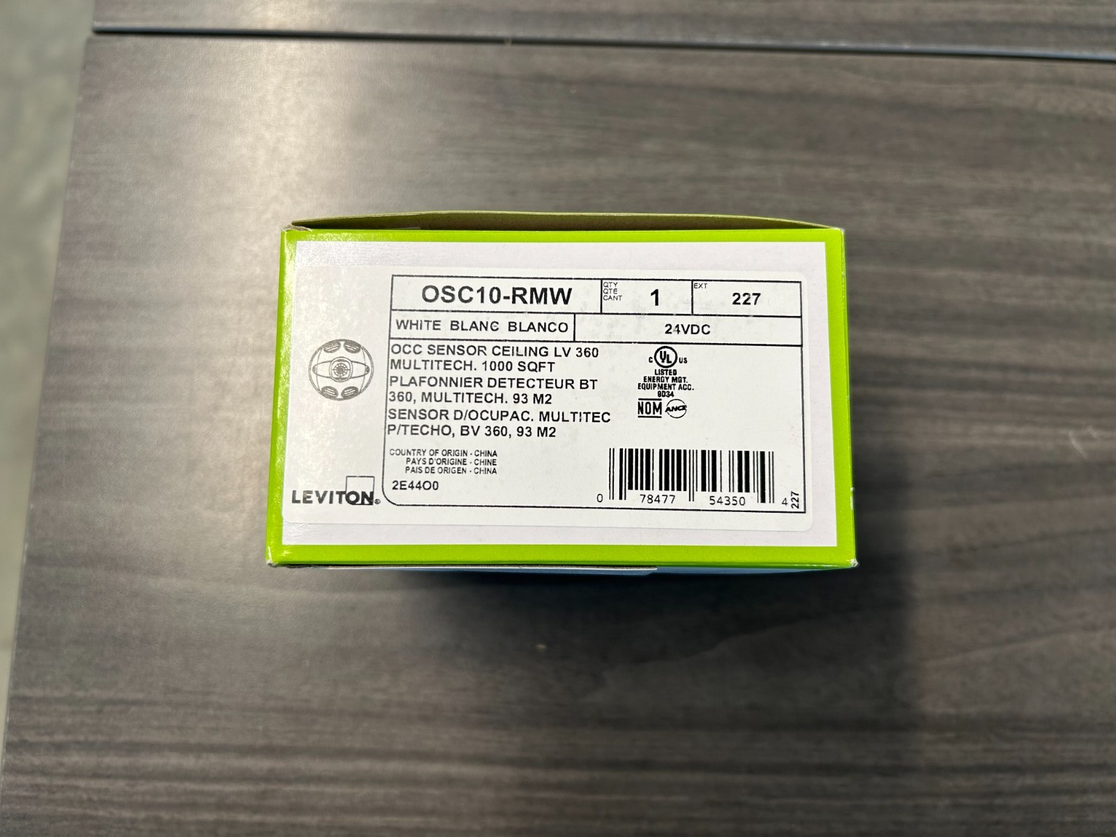 White Ceiling Occupancy Sensor, 1000 Sq Ft Coverage, OSC10-RMW gallery