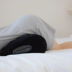 1pc Inflatable Wedge Pillow Triangle Cushion Foldable PVC Flocking Bed Support