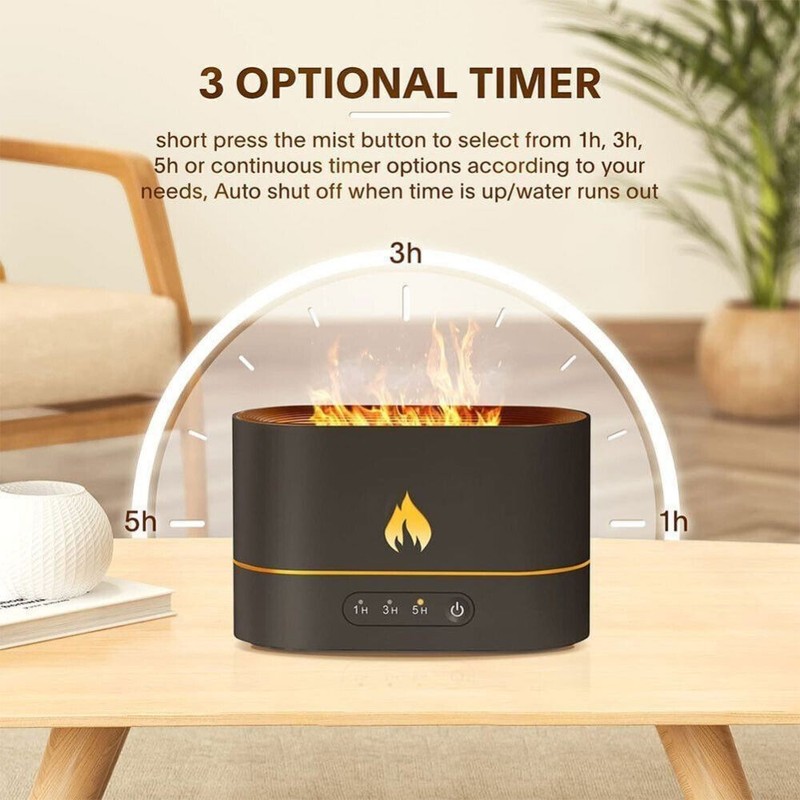 250ml LED Flame Essential Oil Diffuser Aroma Air Humidifier Bedroom Aromatherapy gallery