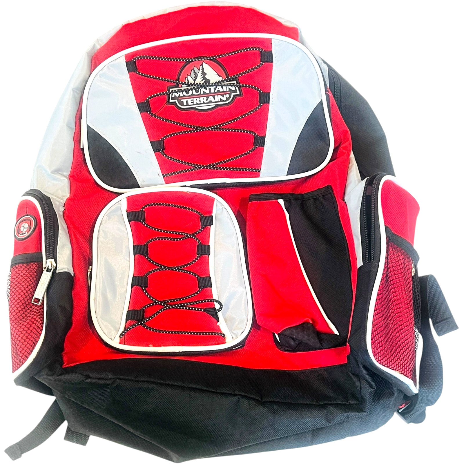 Mountain Terrain Backpack Red and Black Multi Pocket Back Pack 4