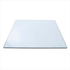 36″ Square Clear Glass Table Tops
