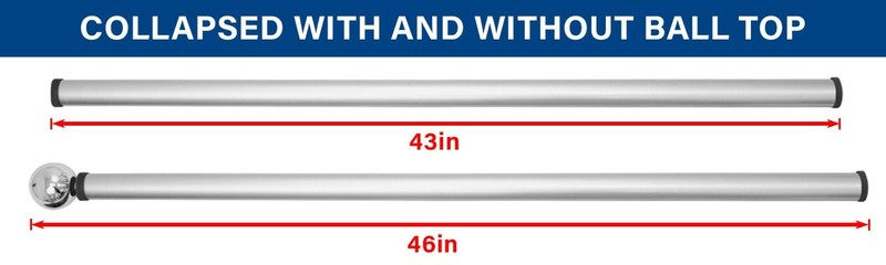 22ft Locking Telescoping Fiberglass Pole Tail Gate RV Flag Pole gallery