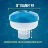Floating 3" & 4" Tablet Pool Chemical 8" Dispenser with Collapsible Tank gallery