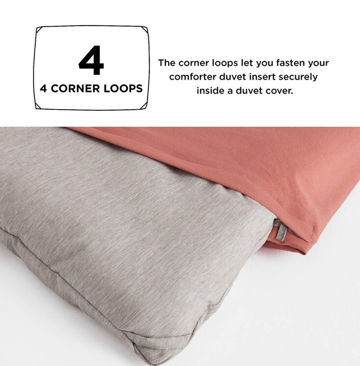 Bedsure Twin/Twin XL Comforter Set Linen. Comforter And 1 Sham 68x88 gallery