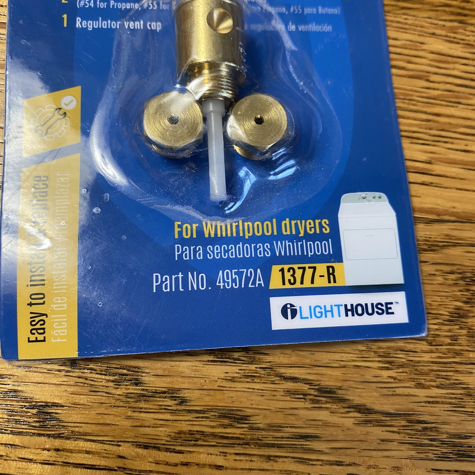 Gas Dryer Conversion Kit 22,000 BTU Propane Orifice For Whirlpool 49572A gallery