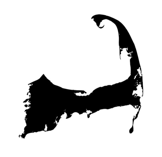 Pair - Cape Cod Decal Many colors and sizes Massachusetts Down The Cape gallery