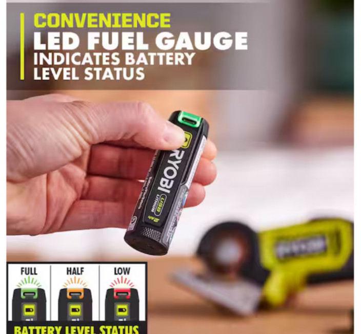 RYOBI USB Lithium 2AH Rechargeable Battery - FVB02 - ** OPEN BOX * TESTED ** gallery