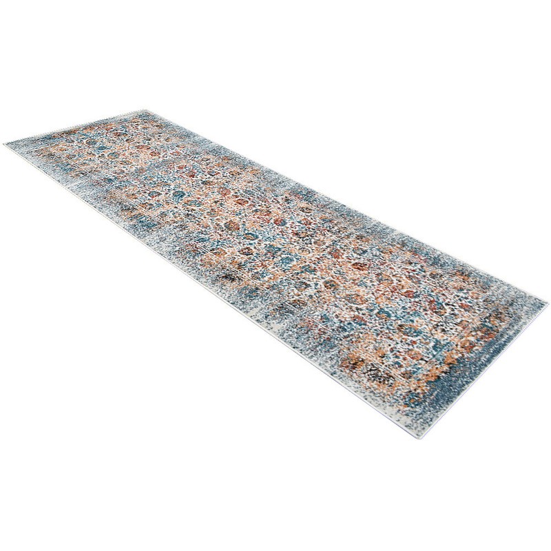 Machine Woven Heat Set Polypropylene 3'2'x10' Runner Area Rug Oriental Ivory BBH gallery