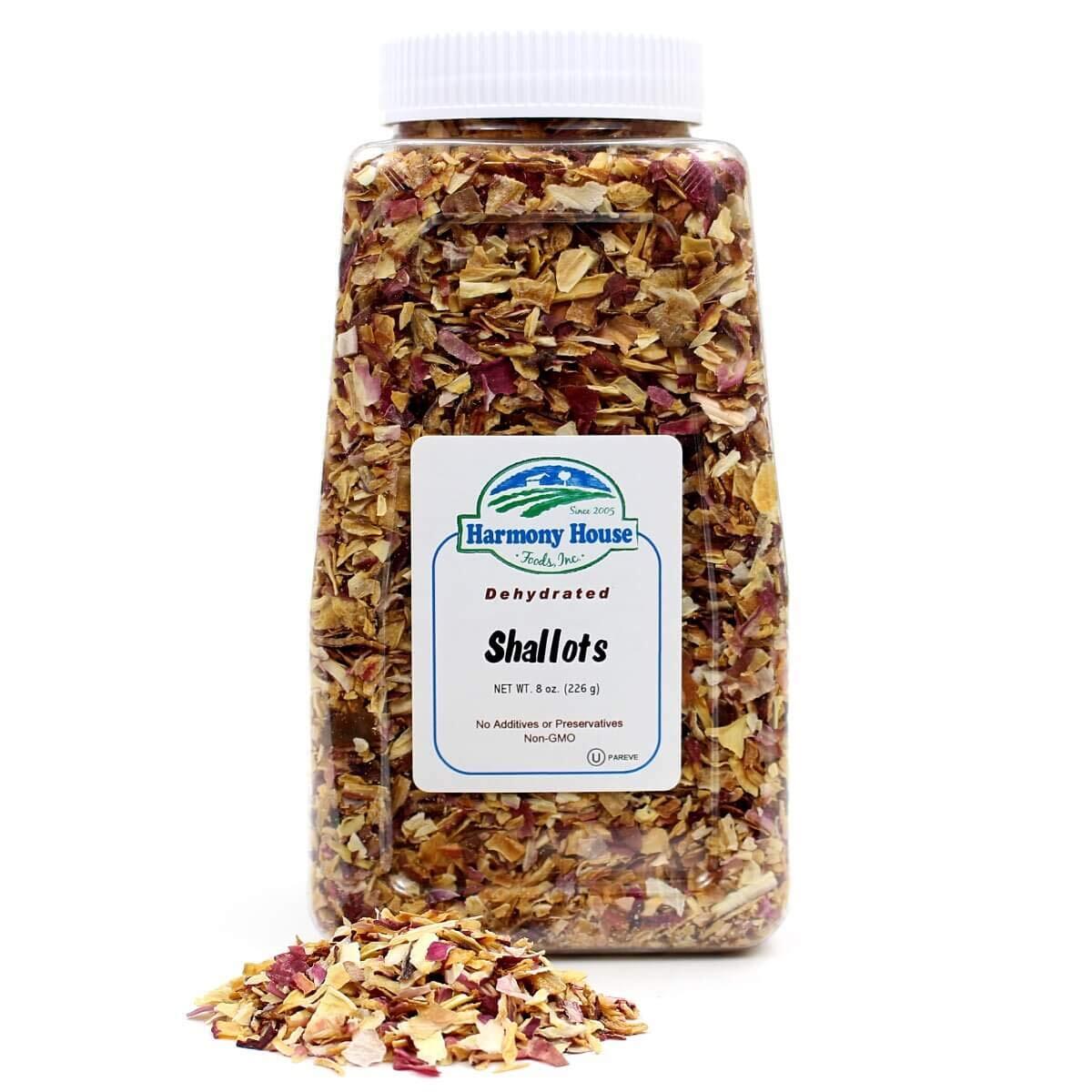 Harmony House Premium Dehydrated Shallots (8 oz, Quart Size Jar) gallery